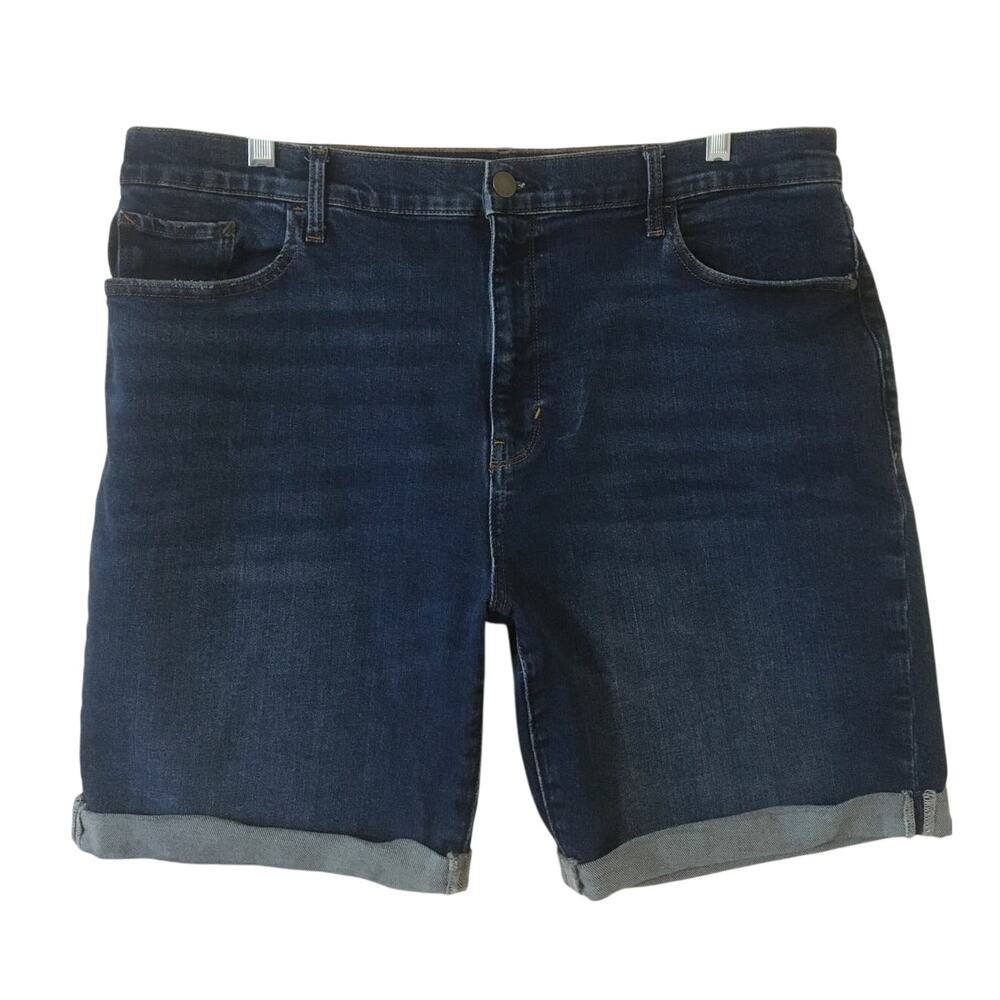 a.n.a A New Approach 16 P High-Rise Denim Bermuda 8 inch Inseam Shorts